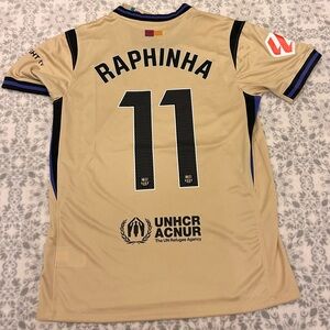 Nike FC Barcelona x Kobe Bryant 2025-26  Away Jersey Size Medium Raphinha #11